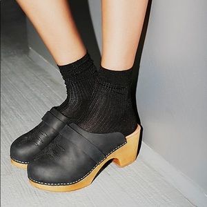 Jeffrey Campbell X Free People Black Clogs